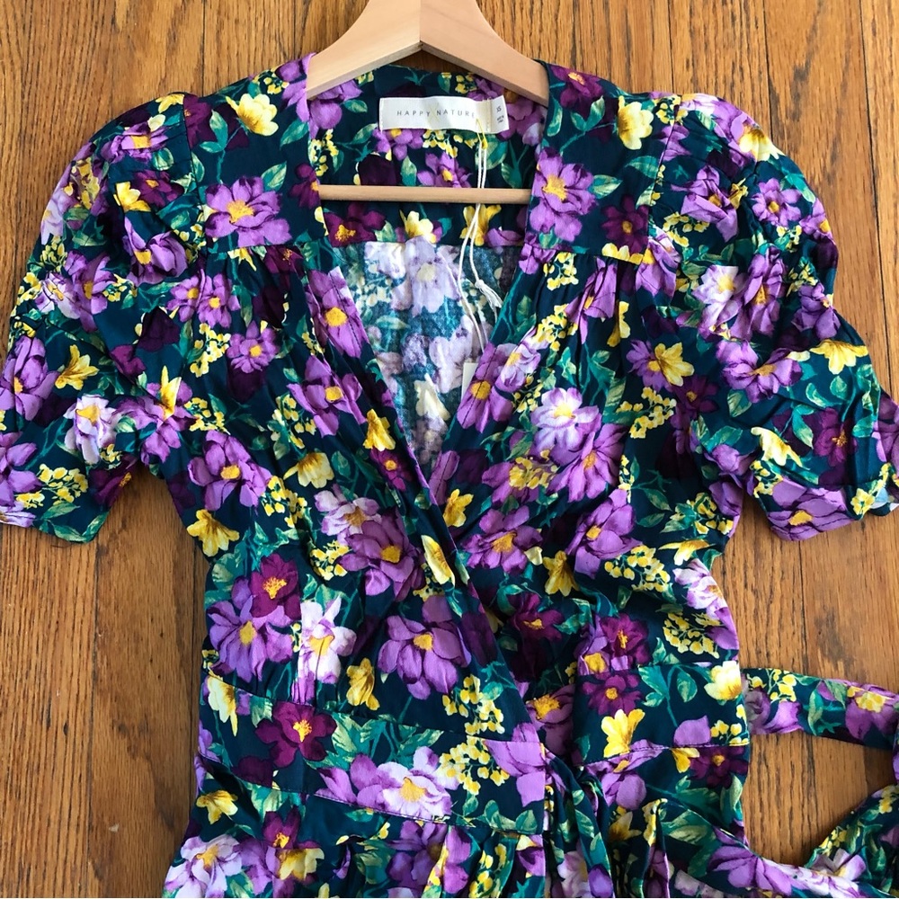 🌼 MINI WRAP DRESS Happy X Nature FIRST CRUSH